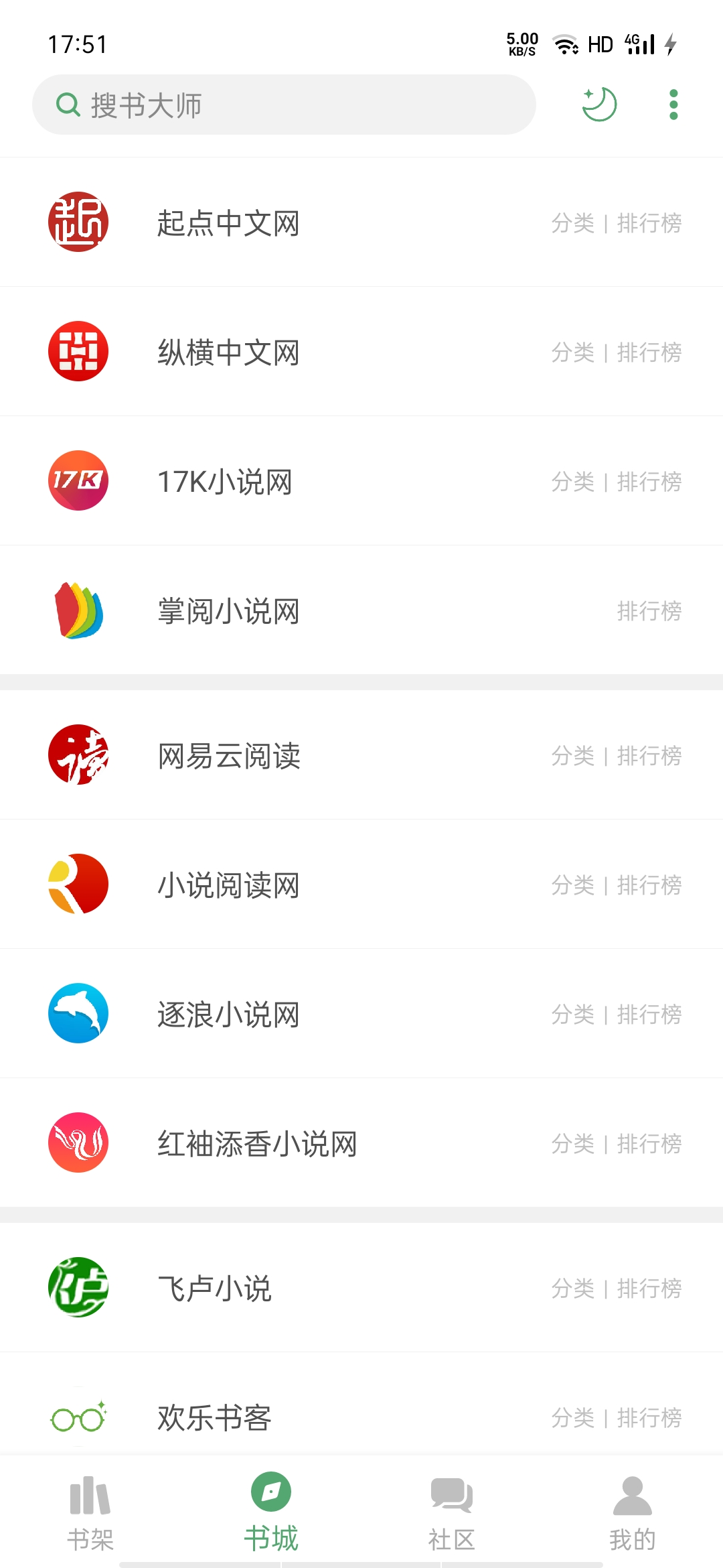 搜书大师全网飞卢小说免费看