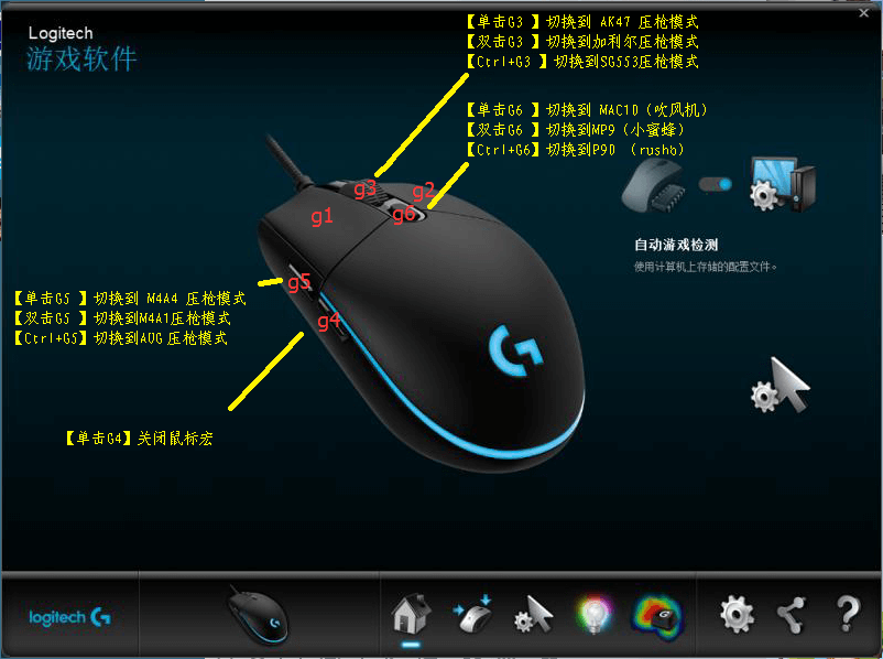 CSGO罗技全系压枪鼠标宏+罗技驱动+使用说明