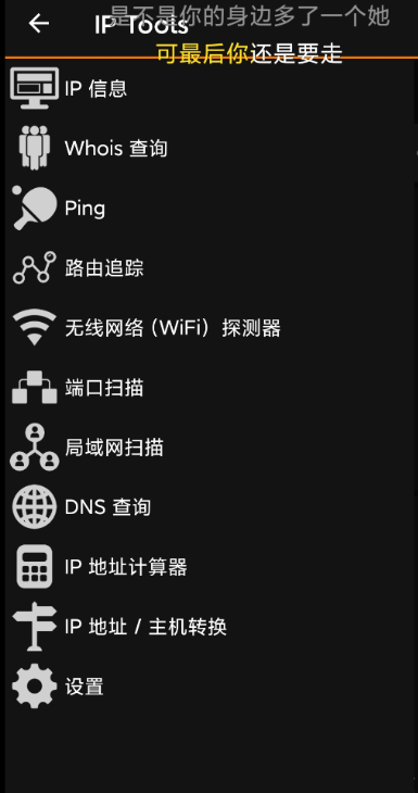 安卓IP查询2.0软件多功能查询工具箱附带无线网络探测器等功能