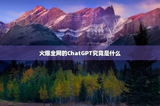 火爆全网的ChatGPT究竟是什么