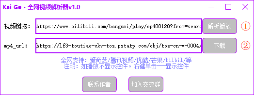 Kai Ge - 全网视频解析器v1.0