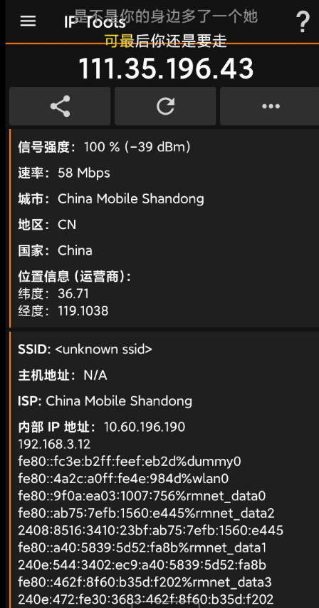 安卓IP查询2.0软件多功能查询工具箱附带无线网络探测器等功能